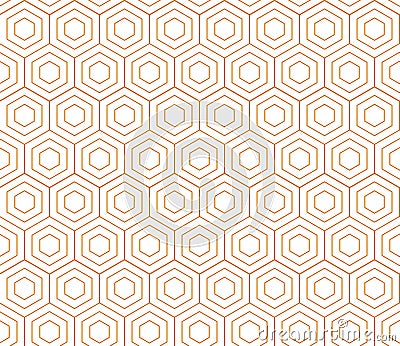 Abstract geometric simple monochrome seamless pattern with diagonal hexagonal lattice minimal colors Stock Photo